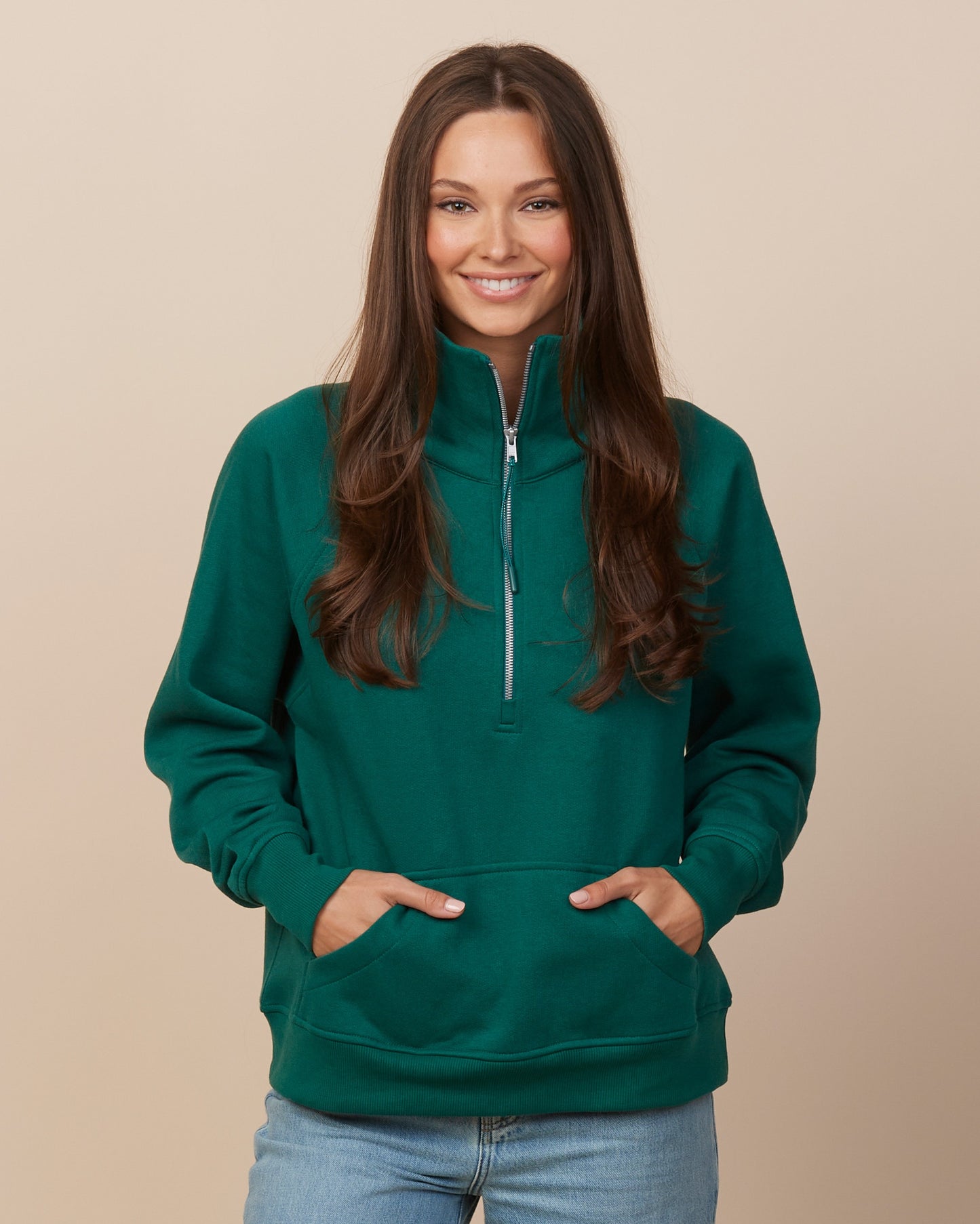 Quarter Zip with Front Pocket