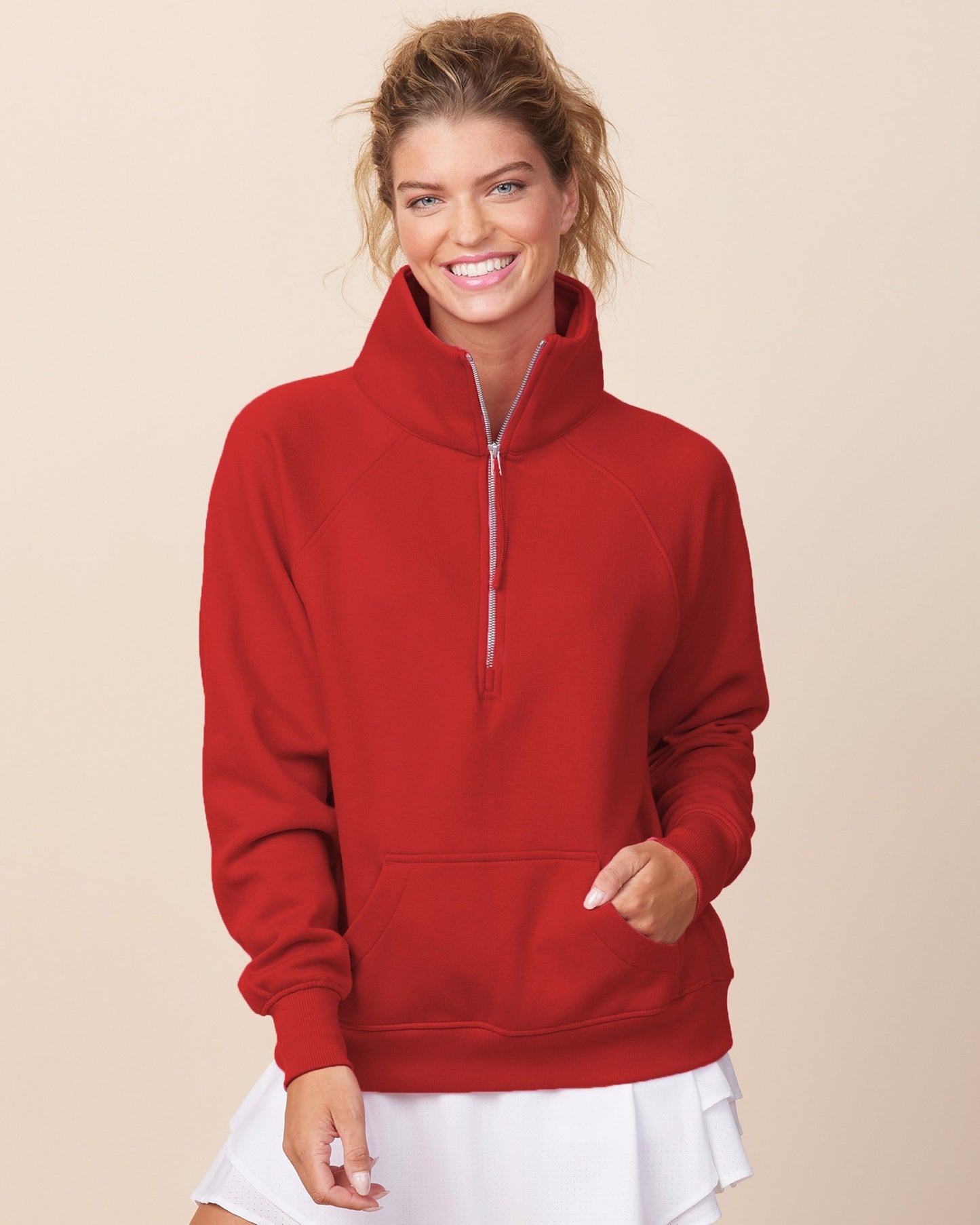 Quarter Zip with Front Pocket