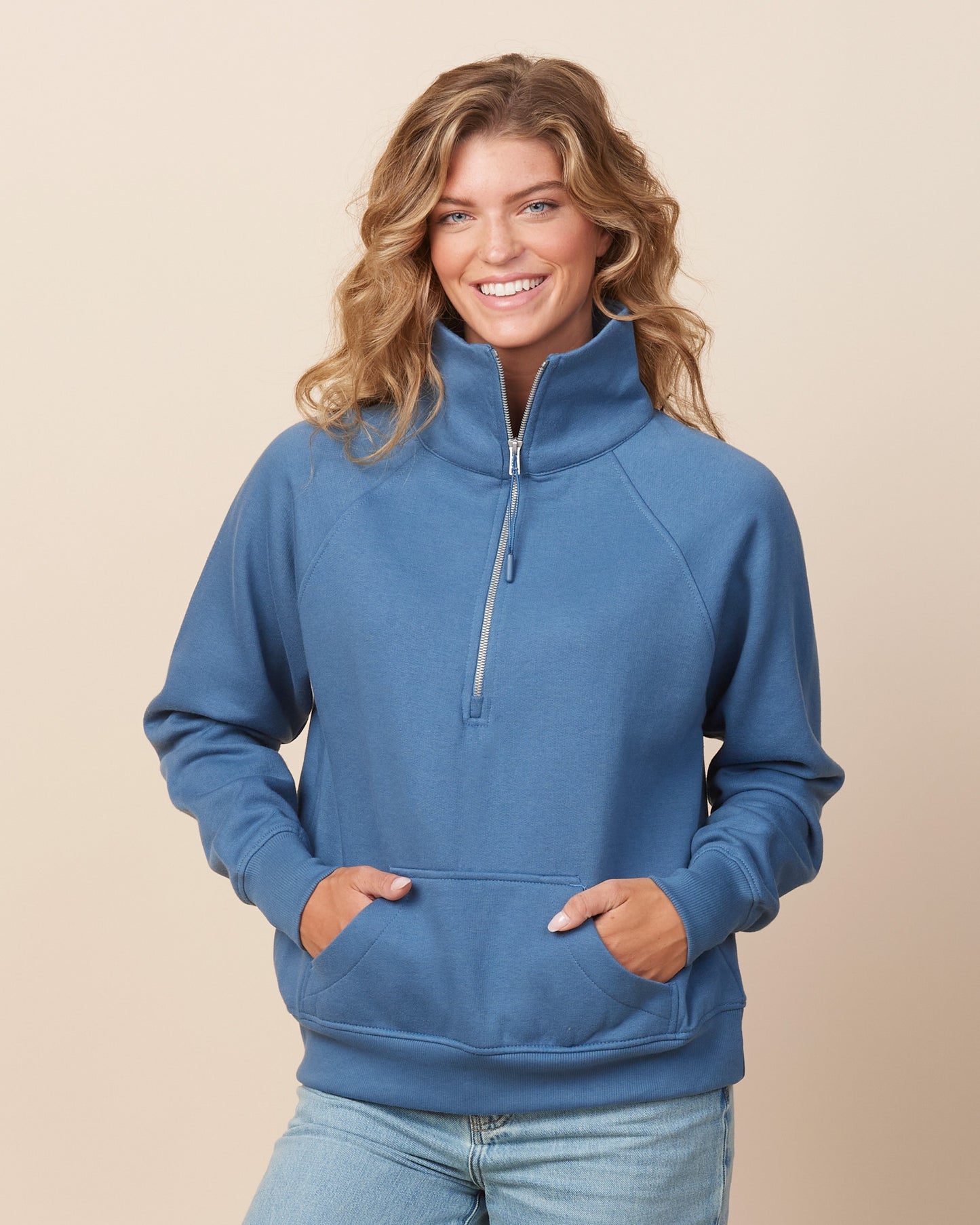 Quarter Zip with Front Pocket