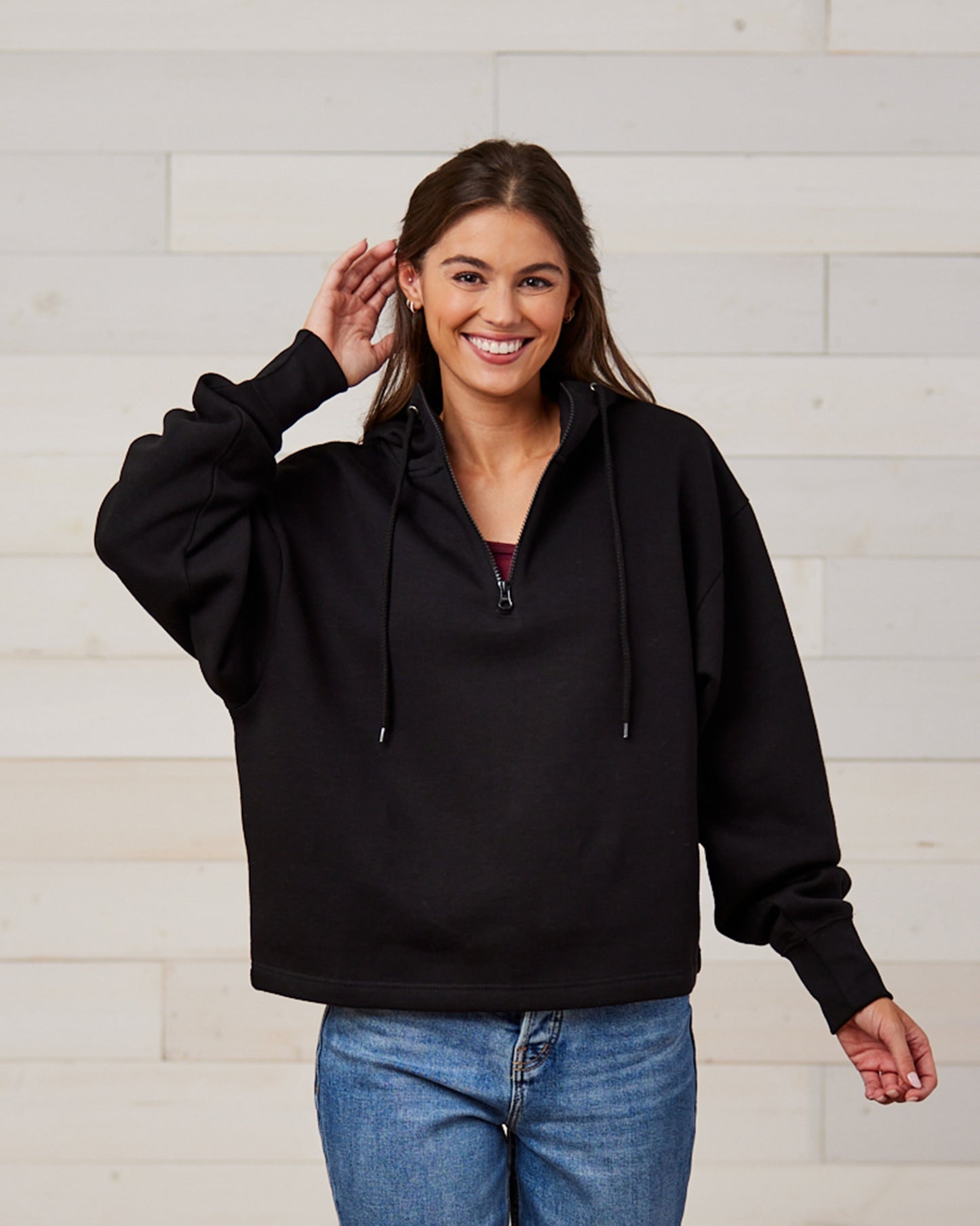 Boxy Quarter Zip