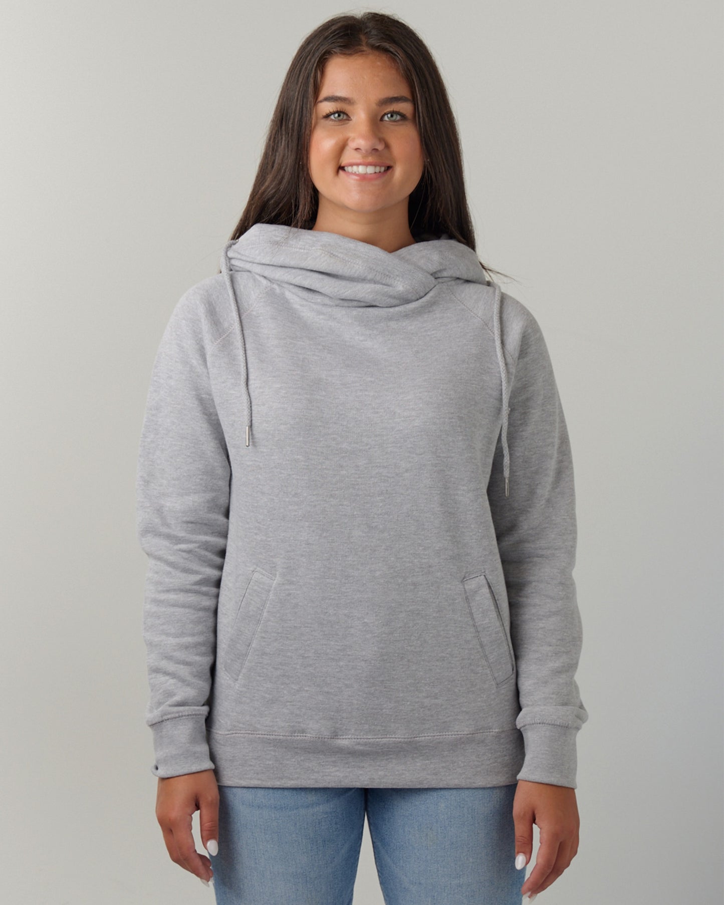 Cowl Neck Sweatshirt with Hood