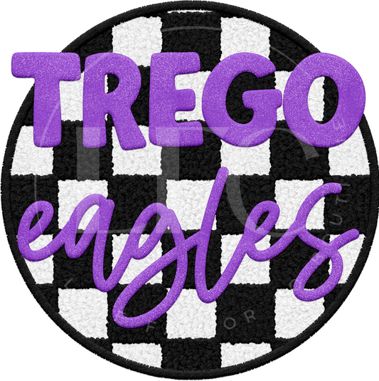 Faux Puff/Chenille Trego Eagles