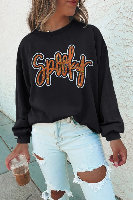Spooky Rhinestone Sweatshirt