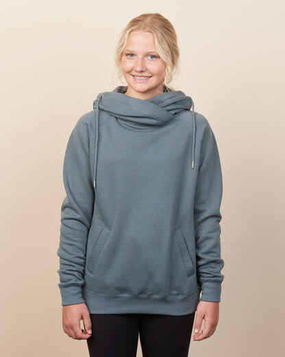 Cowl Neck Sweatshirt with Hood